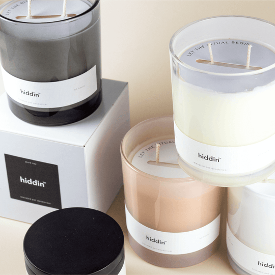 Hiddin Pet Deodorizing Glass Candle