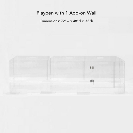 Clear Pet Playpen, 32" High with Door | Options
