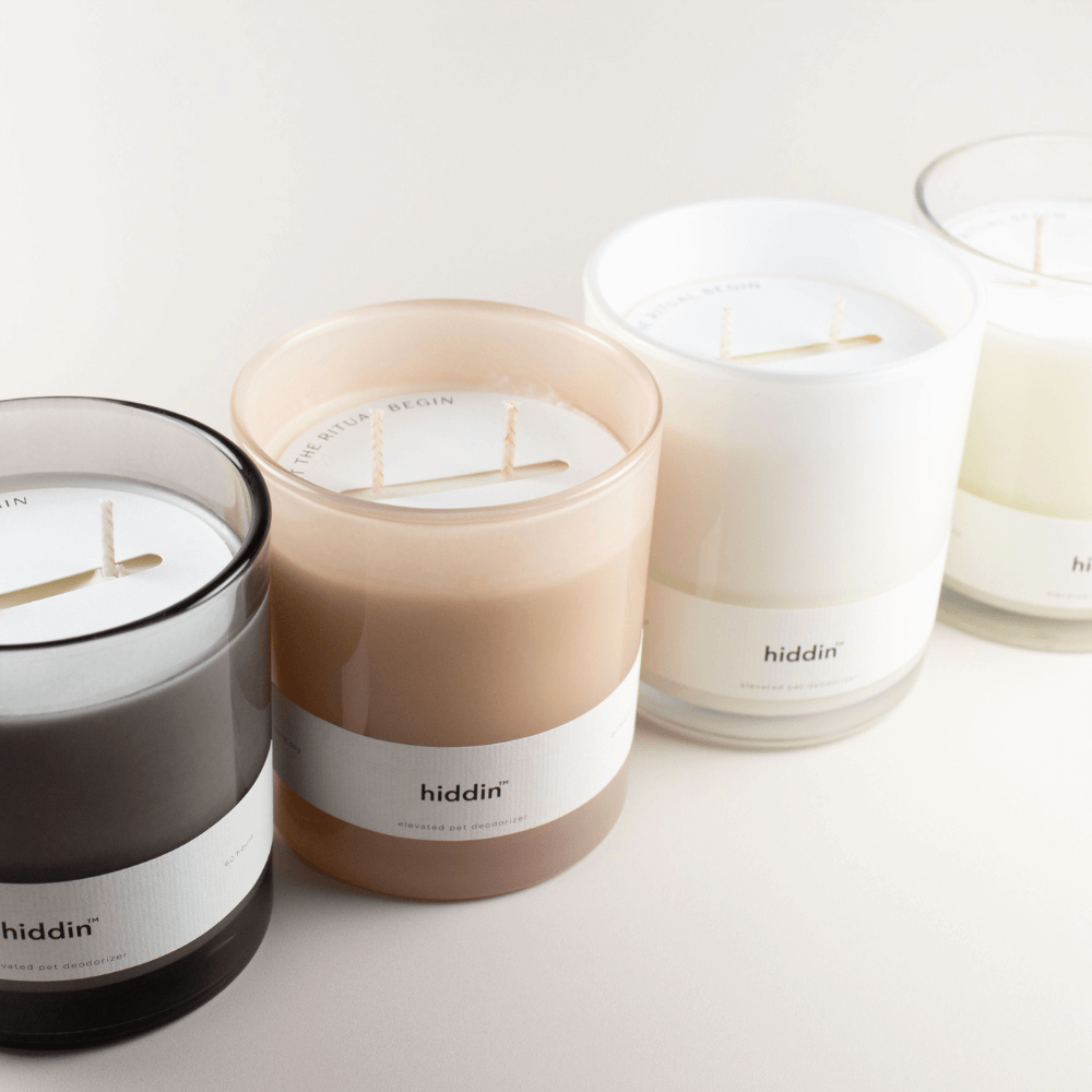 Hiddin Pet Deodorizing Glass Candle