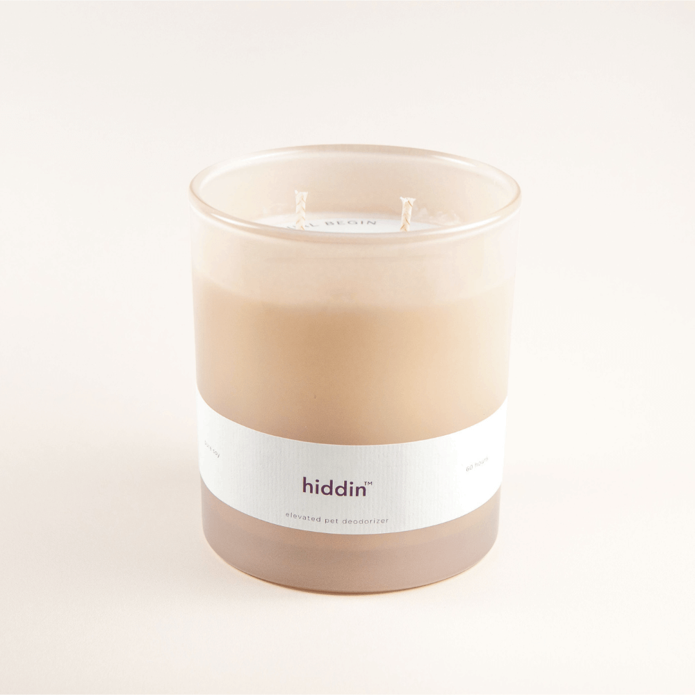 Hiddin Pet Deodorizing Glass Candle