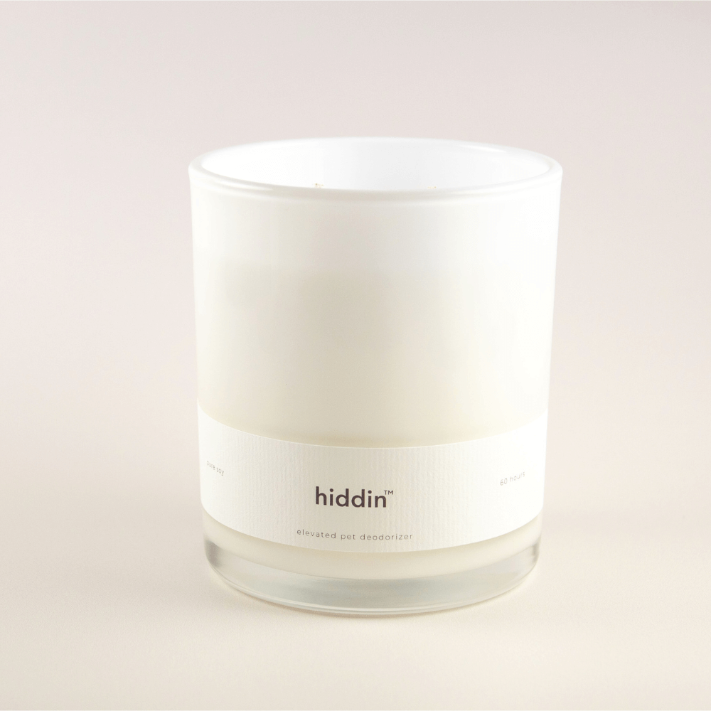 Hiddin Pet Deodorizing Glass Candle