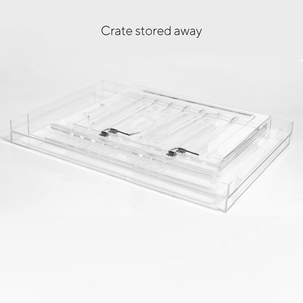 Clear Dog Crate to Gate | Large