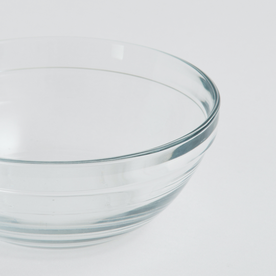 Clear Slanted Glass Bowl Feeder | Options