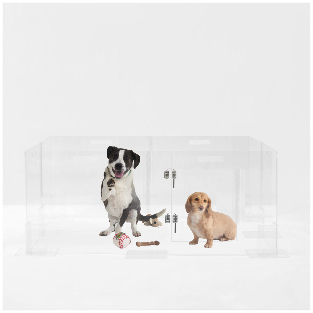 Clear Pet Playpen, 32" High with Door | Options