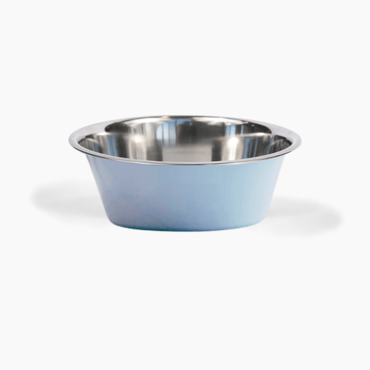 2 Tone Light Blue Metal Bowl Set