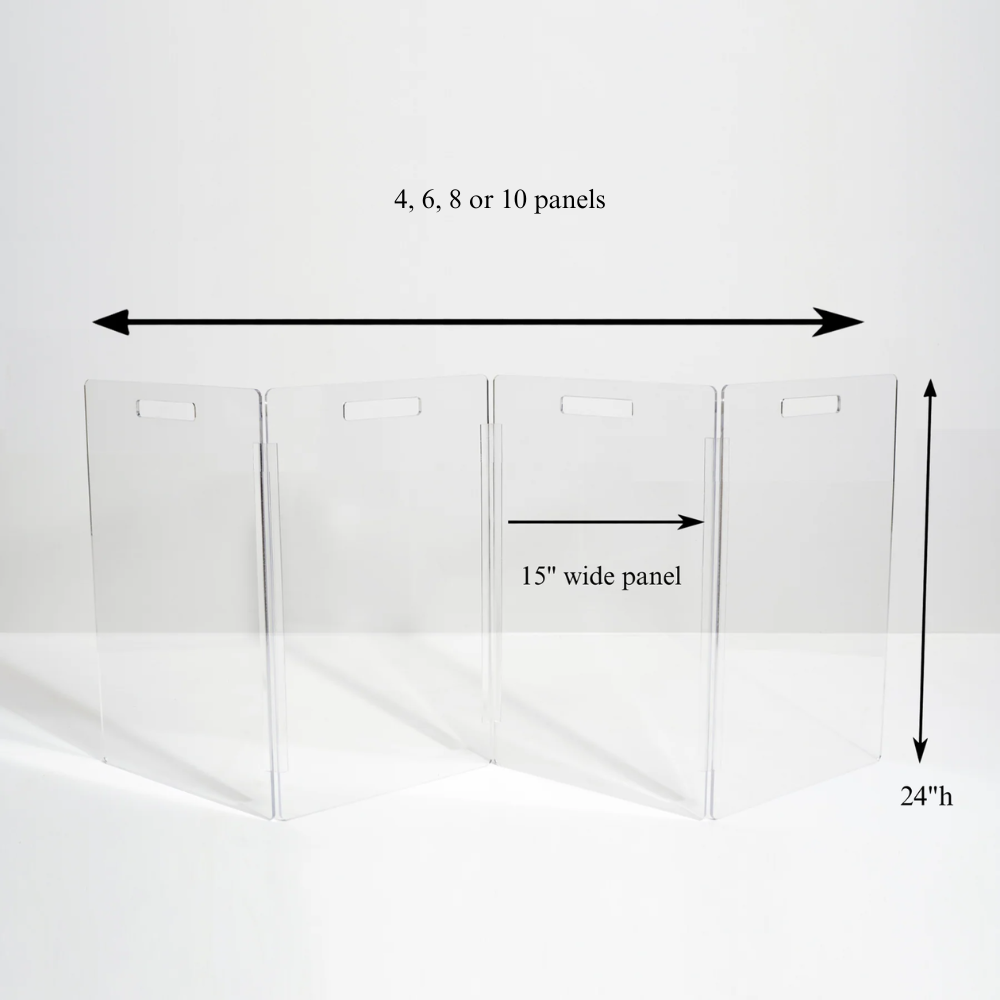 Low Clear Freestanding Zig Zag Pet Gate | Options