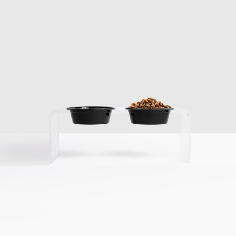 Medium Black & White Feeder
