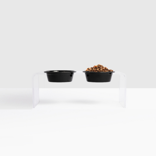 Medium Black & White Feeder