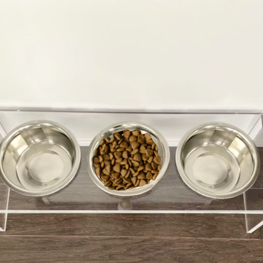 Medium Triple Silver Feeder