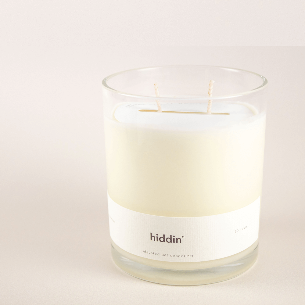 Hiddin Pet Deodorizing Glass Candle