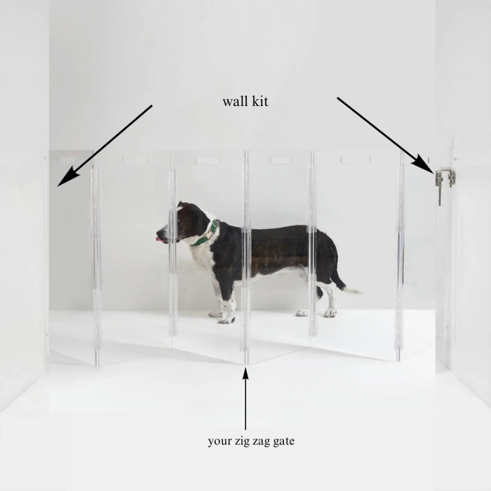 Wall Mount Kit for Clear Zig Zag Pet Gate