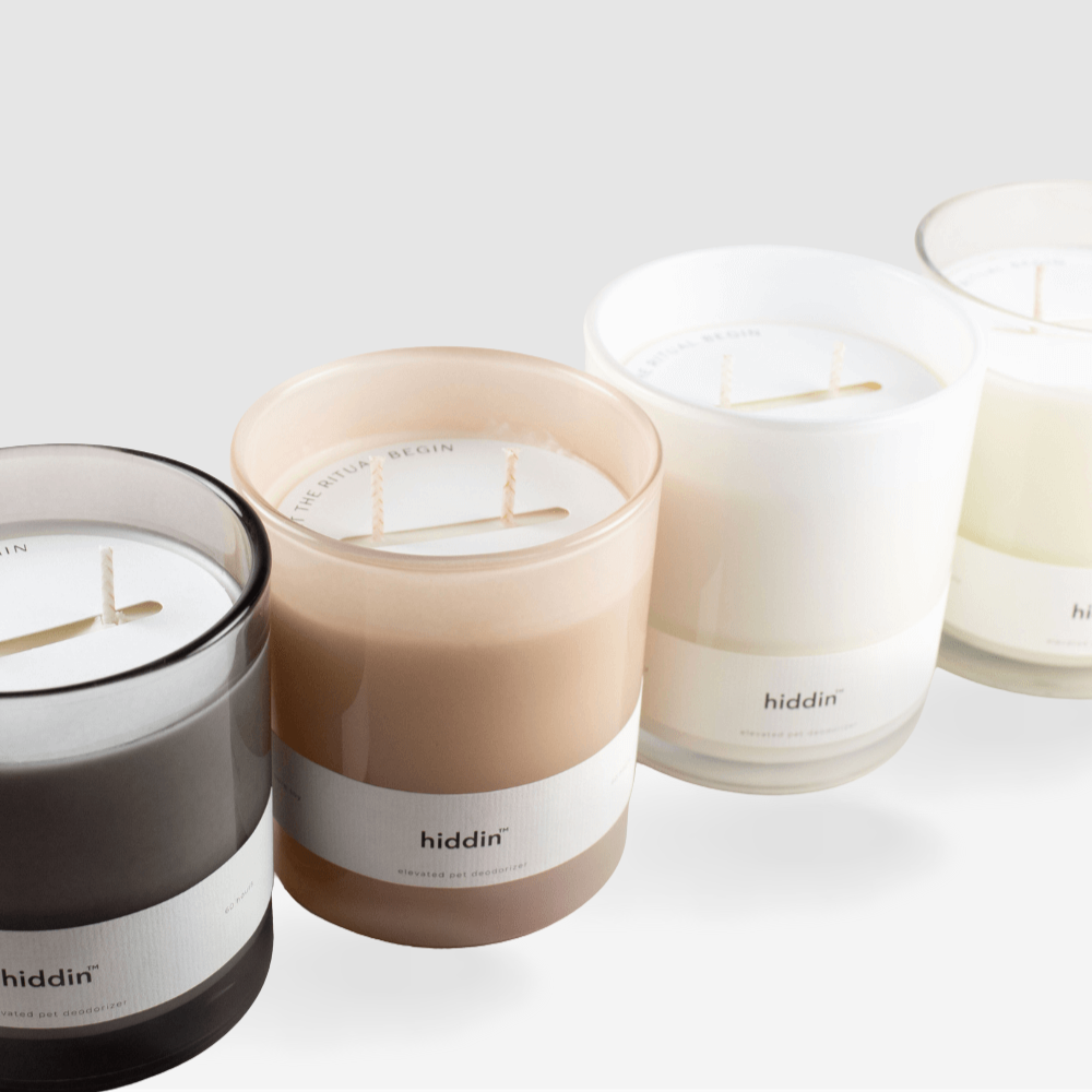 Hiddin Pet Deodorizing Glass Candle