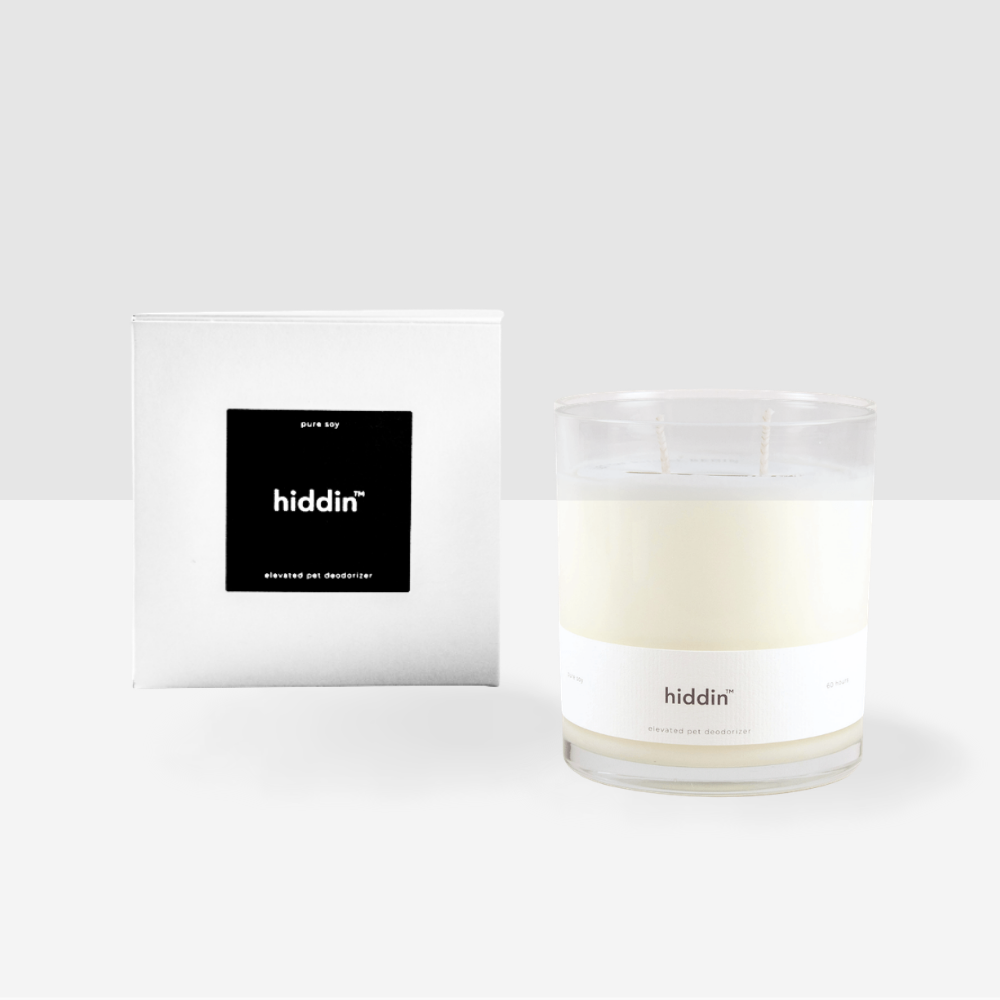 Hiddin Pet Deodorizing Glass Candle