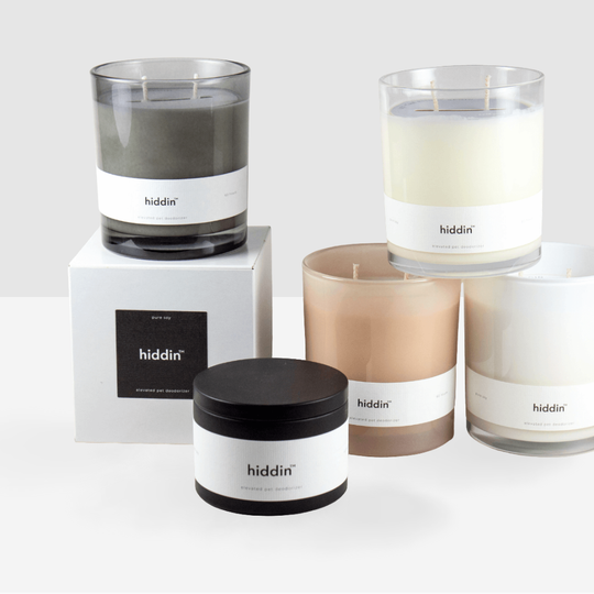 Hiddin Pet Deodorizing Glass Candle