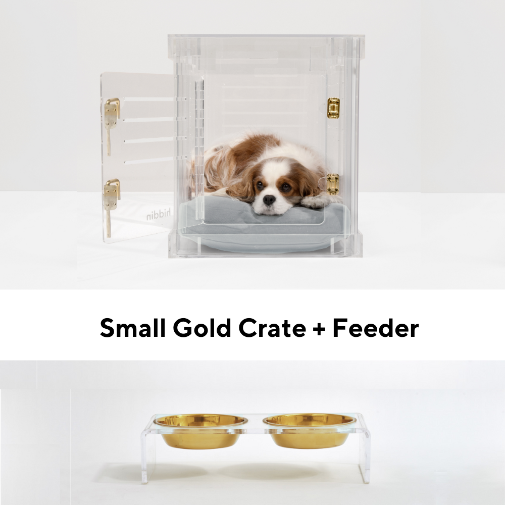 Small Gold Crate and Feeder