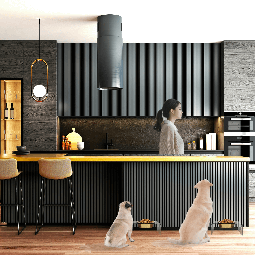 Single Smoke Grey Feeder