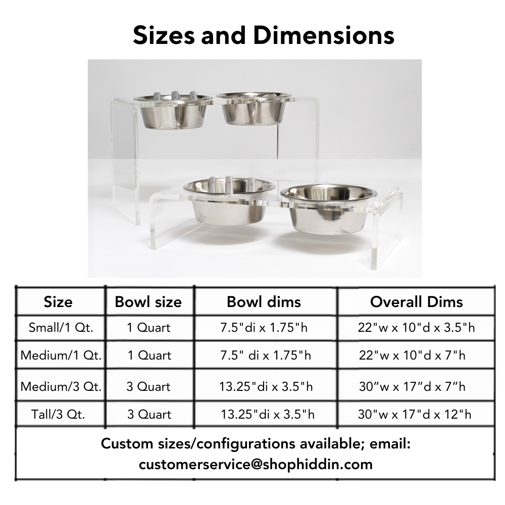 Clear Double Feeder with Slow Feed & Water Bowl | Options