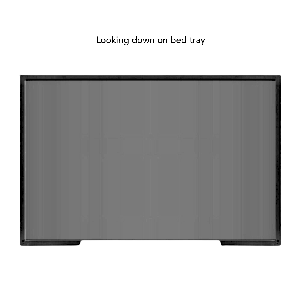 Smoke Grey Lucite Pet Tray Bed | Options