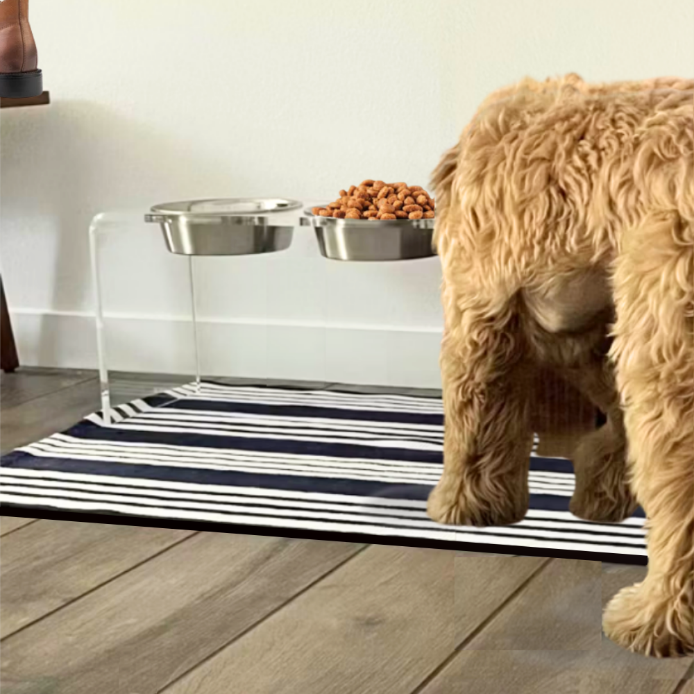 Tall Silver Double Feeder