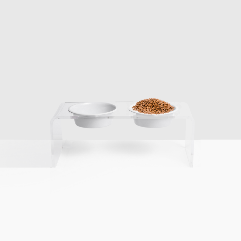 Medium Black & White Feeder
