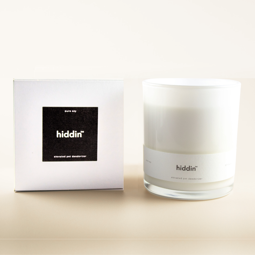 Hiddin Pet Deodorizing Glass Candle