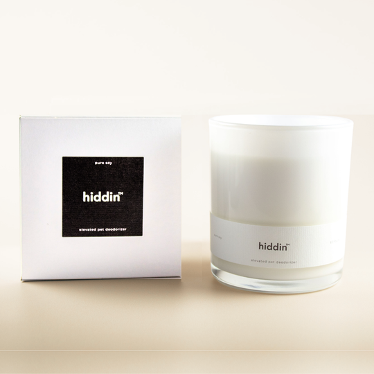Hiddin Pet Deodorizing Glass Candle