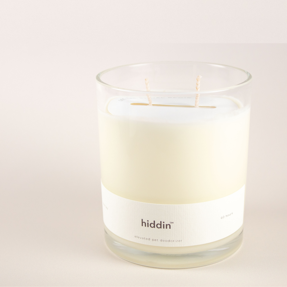 Hiddin Pet Deodorizing Glass Candle