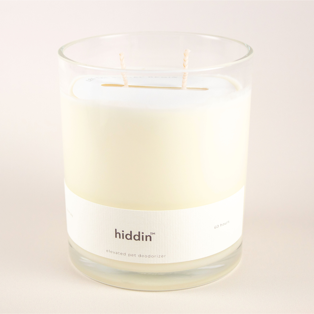 Hiddin Pet Deodorizing Glass Candle