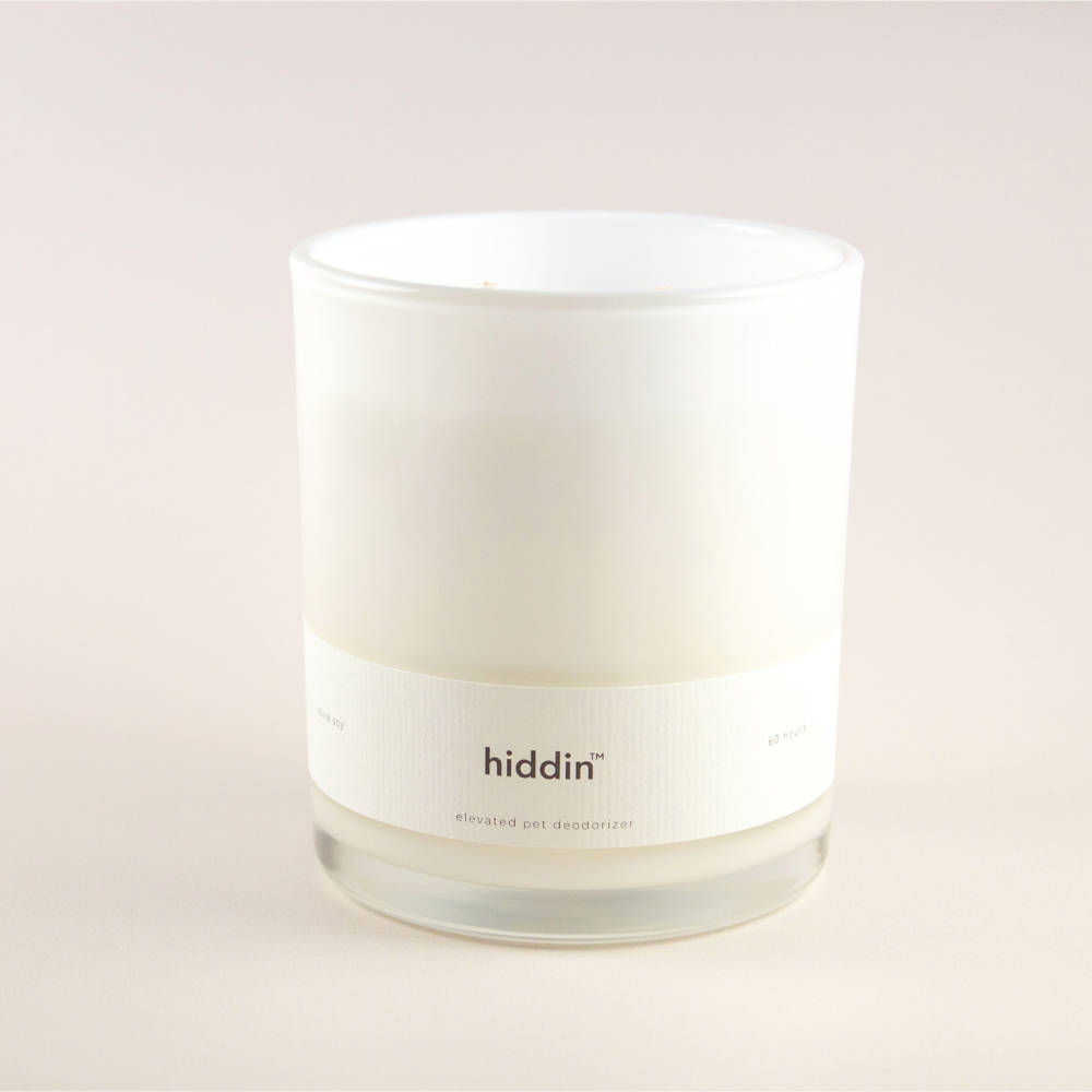 Hiddin Pet Deodorizing Glass Candle