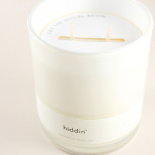 Hiddin Pet Deodorizing Glass Candle