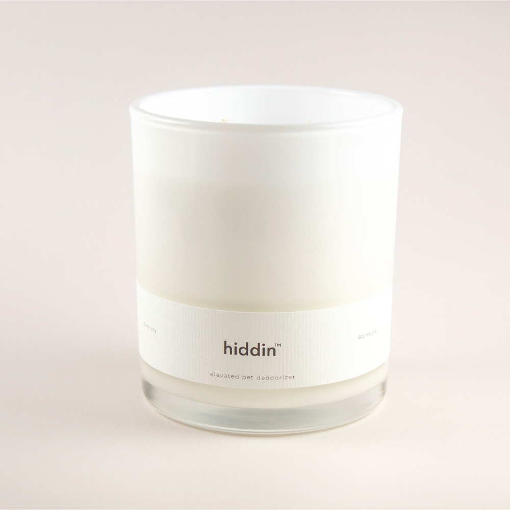 Hiddin Pet Deodorizing Glass Candle