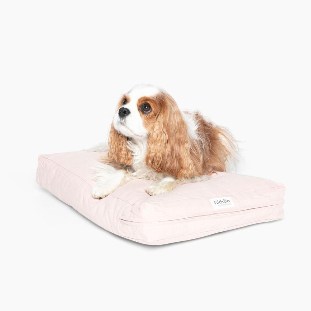 Dog on pink color Pet Cushion