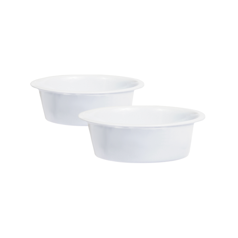 Dog & Cat Bowls with white color