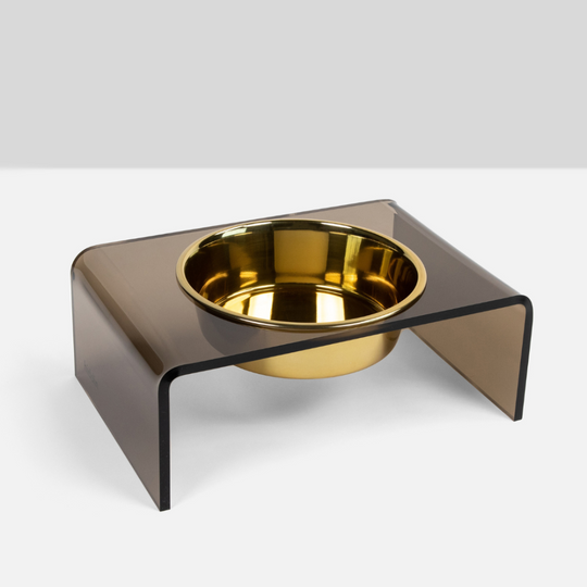 Bronze Single Bowl Pet Feeder