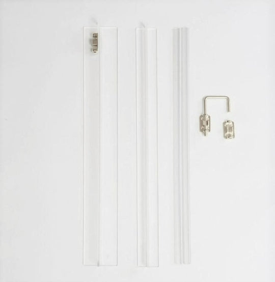 clear wall bracket set for zig zag pet gate